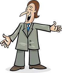 Image showing cartoon man in suit