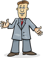 Image showing cartoon man in suit