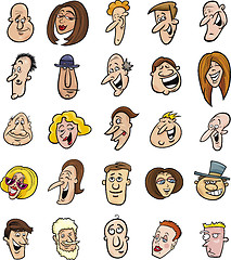 Image showing Cartoon faces