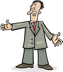 Image showing cartoon man in suit