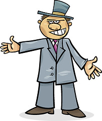 Image showing cartoon man in suit