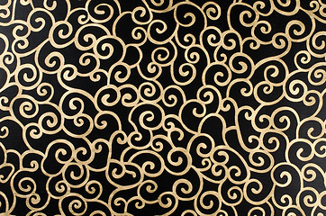 Image showing Golden abstract arabesque