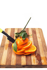 Image showing fresh orange sliced