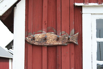 Image showing Fish on cottage