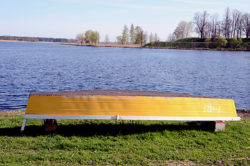 Image showing Boat on the coast.