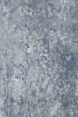 Image showing Old galvanized sheet of metal 