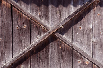 Image showing Old wooden building wall.