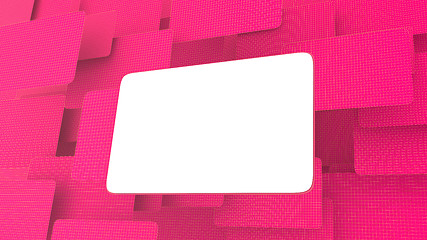 Image showing Blank billboard on the grid background