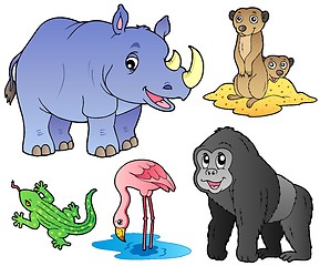 Image showing Zoo animals set 1