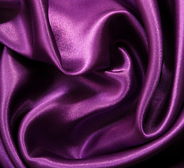 Image showing Smooth elegant lilac silk as background 