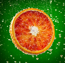 Image showing fresh red orange