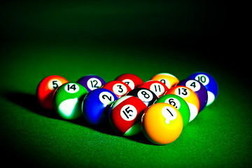 Image showing  billiard spheres
