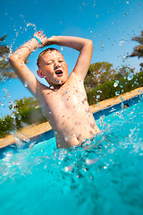 Image showing child in pool