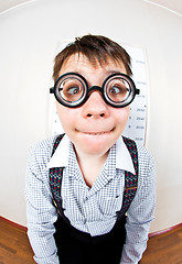 Image showing person wearing spectacles in an office at the doctor