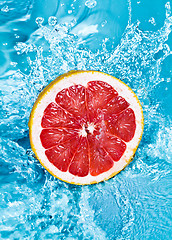 Image showing Fresh grapefruit