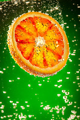 Image showing fresh red orange