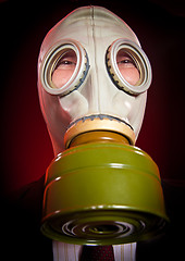Image showing person in a gas mask