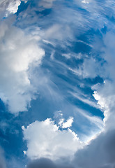 Image showing blue sky with clouds