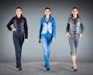 Image showing jeans collection clothes