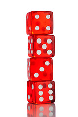 Image showing classic red dice