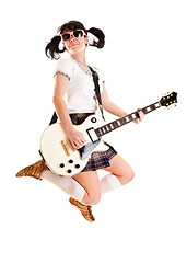 Image showing girl with a guitar