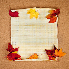 Image showing autumn note