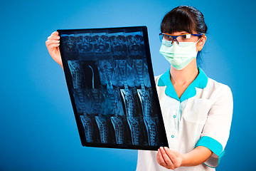 Image showing Doctor with xray