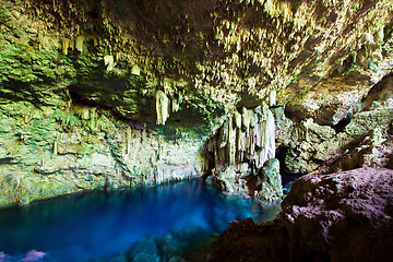 Image showing Cave with underground lake