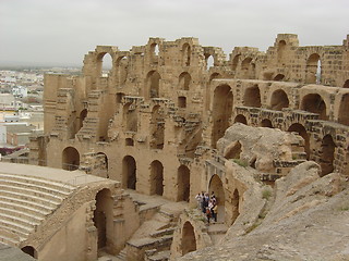 Image showing el jem visitors