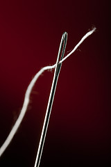 Image showing Needle with thread