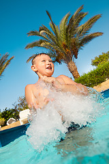 Image showing child in pool