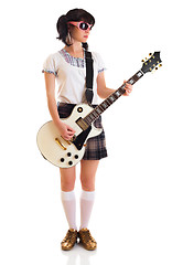 Image showing girl with a guitar