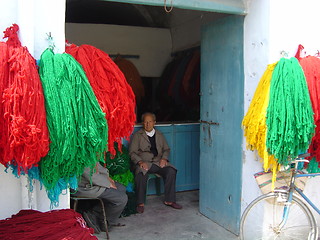 Image showing colourful wool