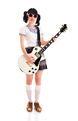 Image showing girl with a guitar