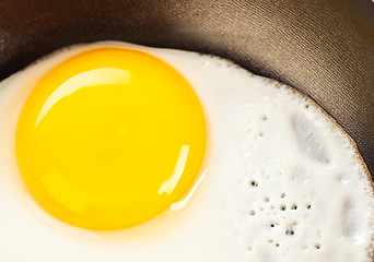 Image showing fried eggs close up