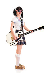 Image showing girl with a guitar