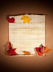 Image showing autumn note
