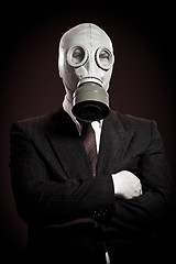 Image showing person in a gas mask