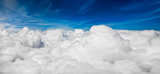 Image showing view sky from an airplane