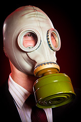 Image showing person in a gas mask