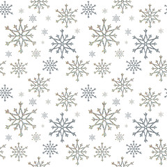 Image showing seamless snowflakes