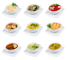 Image showing Soups isolated