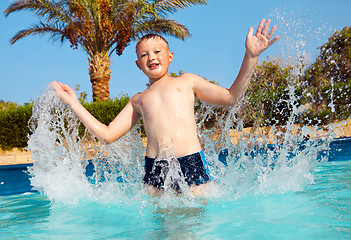 Image showing child in pool