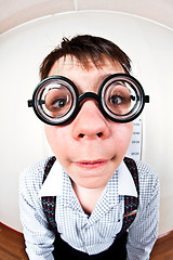 Image showing person wearing spectacles in an office at the doctor