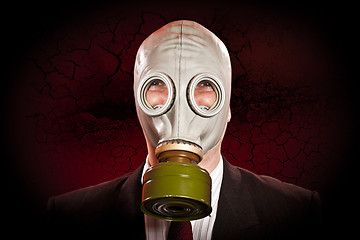 Image showing person in a gas mask