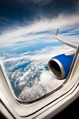 Image showing Airplane window