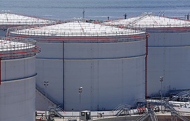 Image showing oil storage tanks