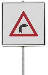 Image showing german traffic sign: right turn (with clipping path)