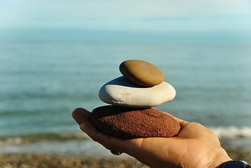 Image showing Holding Stones