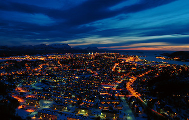 Image showing Bodø by night